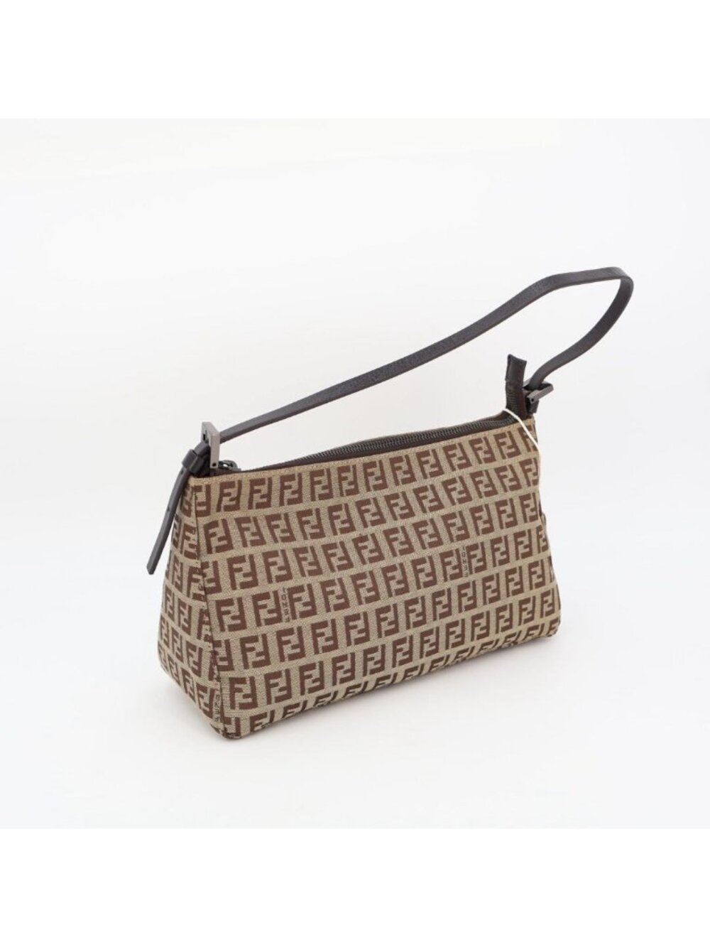 Fendi Zucca Canvas Shoulder Bag